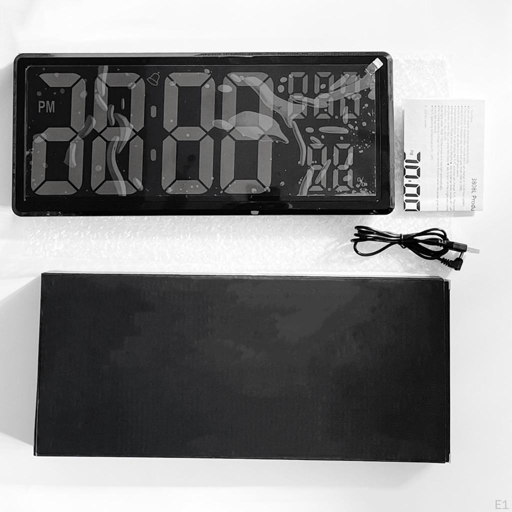 Часы, 3-уровневый диммер, яркость, температура и влажность в помещении, 12/24 ч, большое количество, электронные