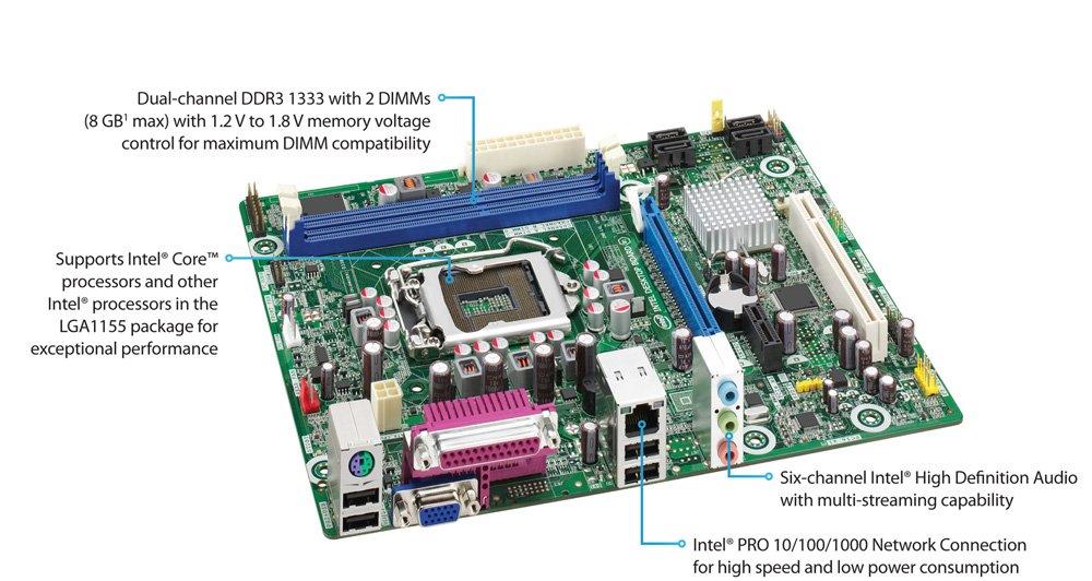 Intel Boxed Desktop Board DH61WW BOXDH61WWB3