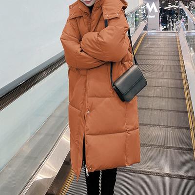 Женская модная повседневная однотонная хлопковая куртка с капюшоном средней длины и длинными рукавами на молнии и пуговицах