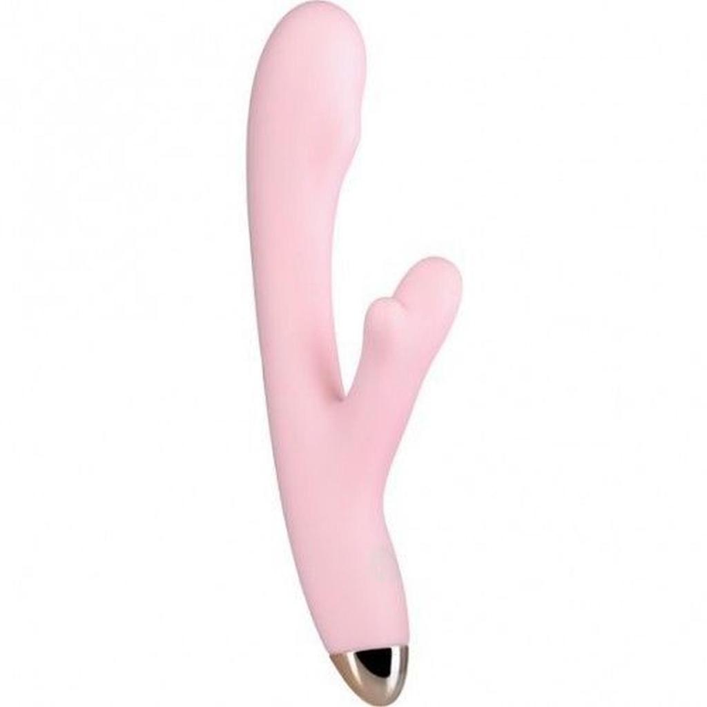 Wibrator Punkt G Masażer Łechtaczki Króliczek Xvibromassager Eromantica Meryl, Silicone, Pink, 22,5 Cm