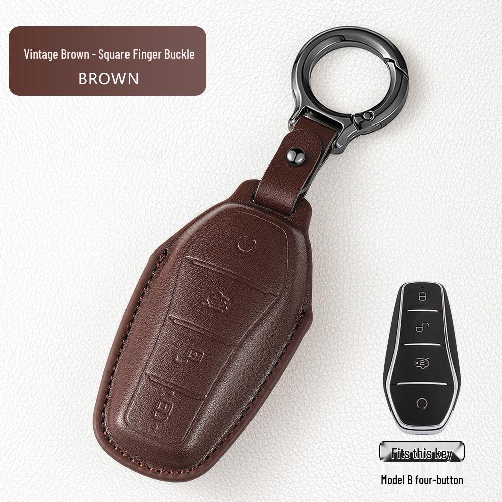 Чехол для ключа BYD для моделей Han, Qin Plus DMI, Song Pro, Tang L, Yuan Up, Destroyer 05, Seagull, Seal, 06 и Dolphin.