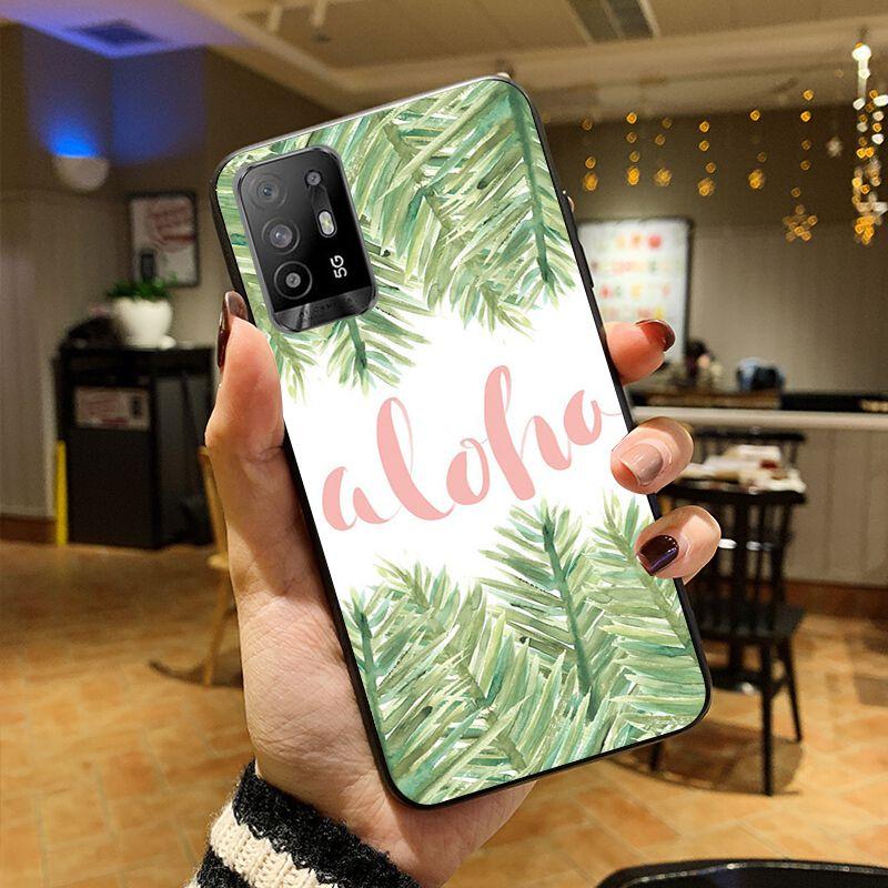 Aloha Palm Trees Funda Phone Cover For OPPO A74 A94 5G A3S A5S A9 A12 A15 A15S A52 A53 A53S A72 A73 2020 A91 5G Cases Coque