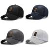 Trendy Black Baseball Cap With Asymmetrical Style For Outdoor Sports Enthusiasts