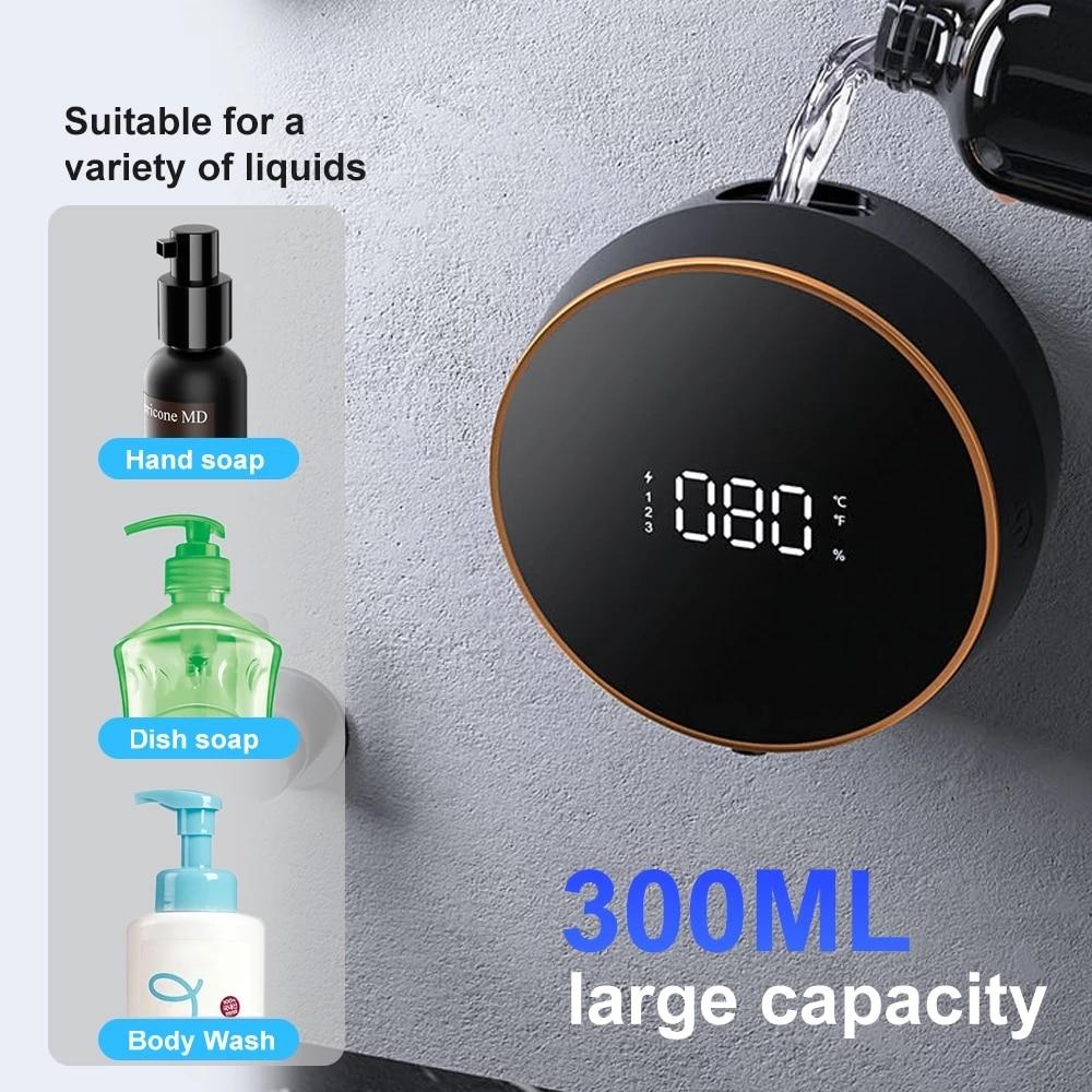 New Touchless Wall-mounted Automatic Soap Dispenser USB Liquid Foam Machine Infrared Sensor Electric Hands Free Hand Sanitizer Tool