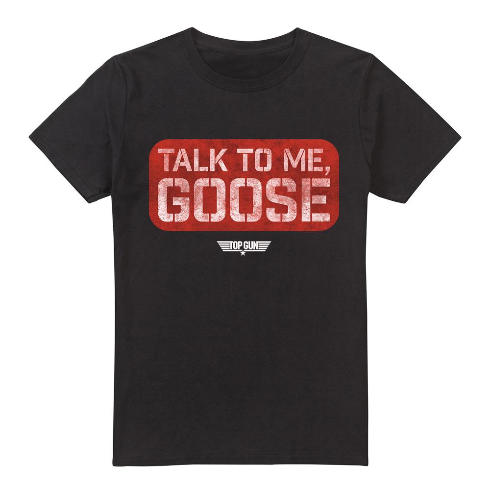 Top Gun Mens Talk To Me Goose Stamp T-Shirt