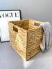 Gourd Straw Foldable Rattan Storage Basket - Bedroom Organizer