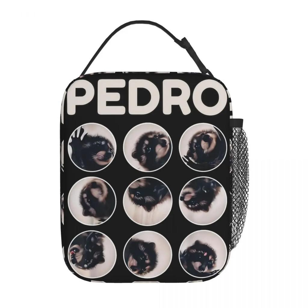 Pedro Racoon Dance Популярный интернет-мем Изолированная сумка для обеда для мужчин и женщин Контейнер для еды Портативный охладитель Термальные ланч-боксы