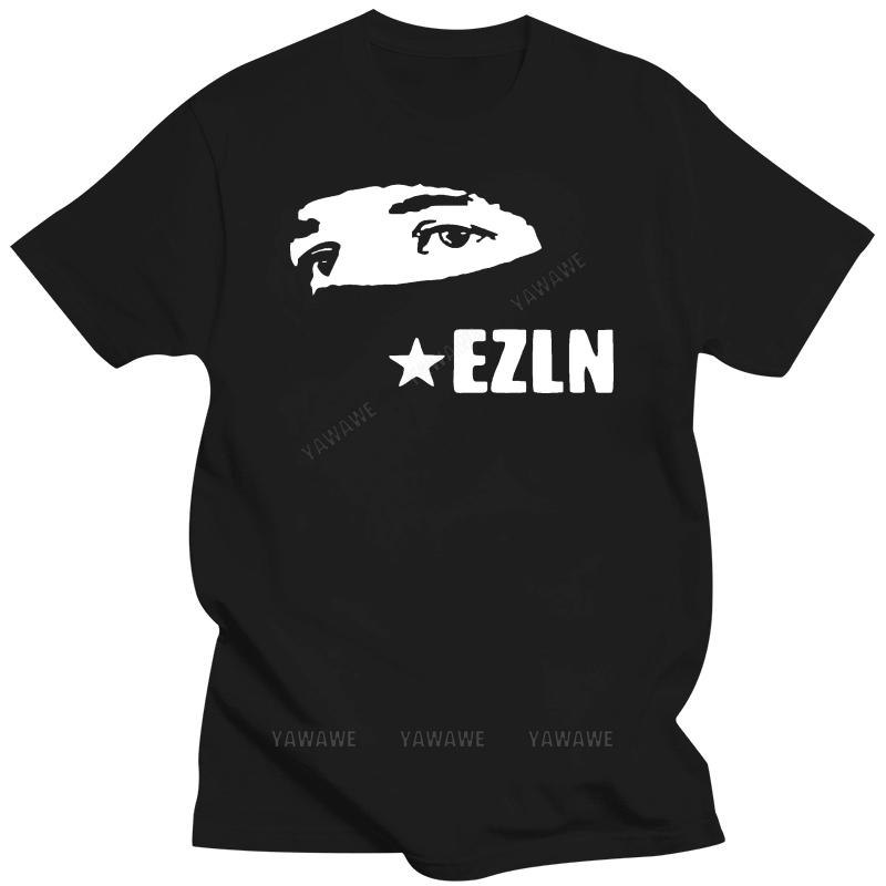 Футболка Ezln Zapatista Звездное Лицо Хлопок Мужская Летняя Распродажа 100% Хлопок Футболка Смешные Футболки Мужские Взрослый топ