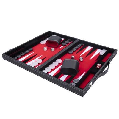 Нарды Deluxe 47 см х 38 см х 2,7 см pro. И досуг (красный/черный/белый)