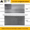18-25 Jeep Wrangler JL JT Black & White American Flag Grille Insect Net