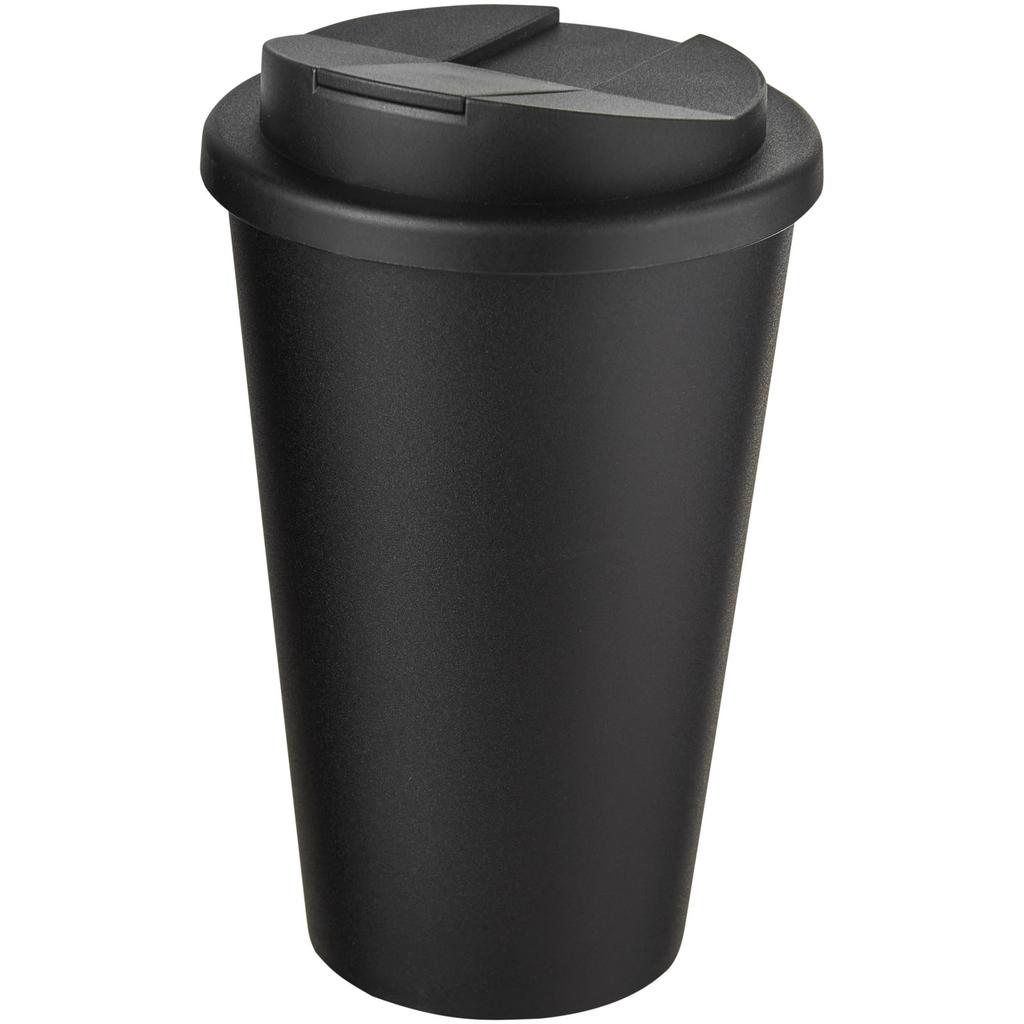 Americano 350 ml tumbler with spill-proof lid Solid black