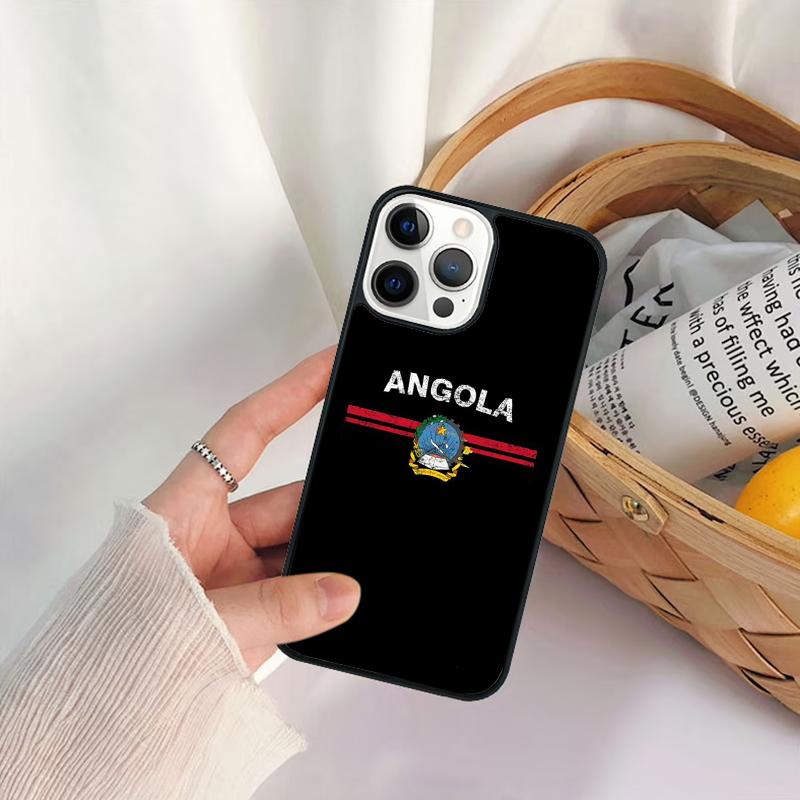 Angola Flag Phone Case For iPhone 17 Air 16 15 14 11 12 13 Pro MAX Plus coque Cover Shell