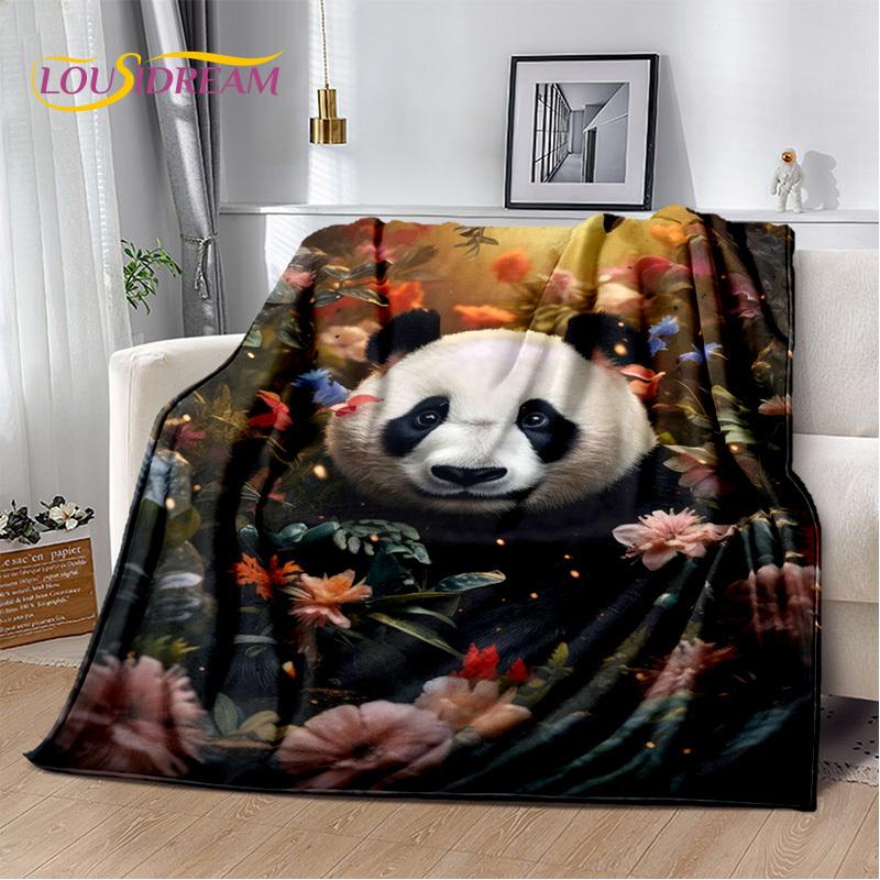 3D Dream Animal Cartoon Panda Милое одеяло, мягкое покрывало для дома, спальни, кровати, дивана, пикника, путешествия, офиса, покрывало, детский подарок