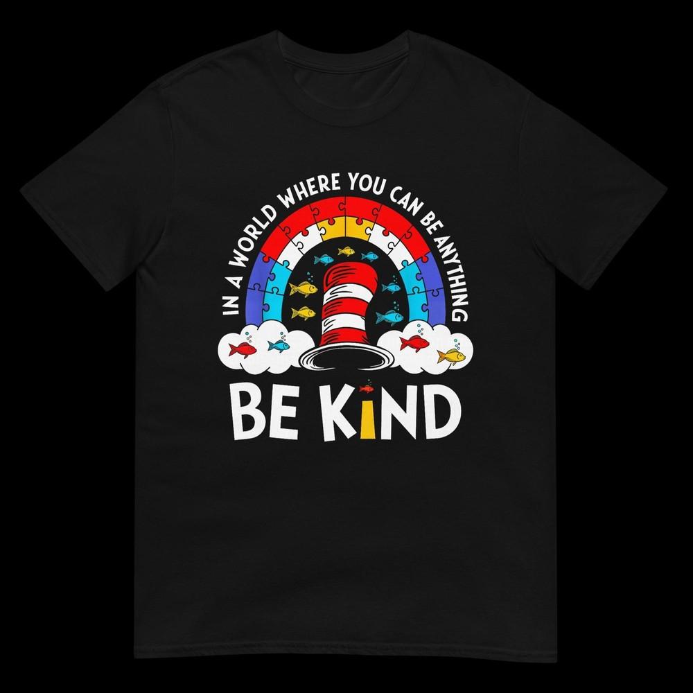 Autism Awareness For Teacher Why Fit In Doctor Cat Hat Cool TShirt