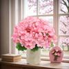 Dyed Edged Fake Flower Ball Silk Cloth Simulation Flowers Foam Flower Bouquet  Valentine's Day Gift
