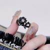 Открытое кольцо «Розовый шип», Персонализированный маленький дизайн «Темный ветер», Высококлассное кольцо для пары, инкрустированное бриллиантами, Подарок для женщин