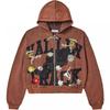 Y2K Camo Print Zip-Up Hoodie Couples American Vintage Streetwear Loose Fit Long Sleeve