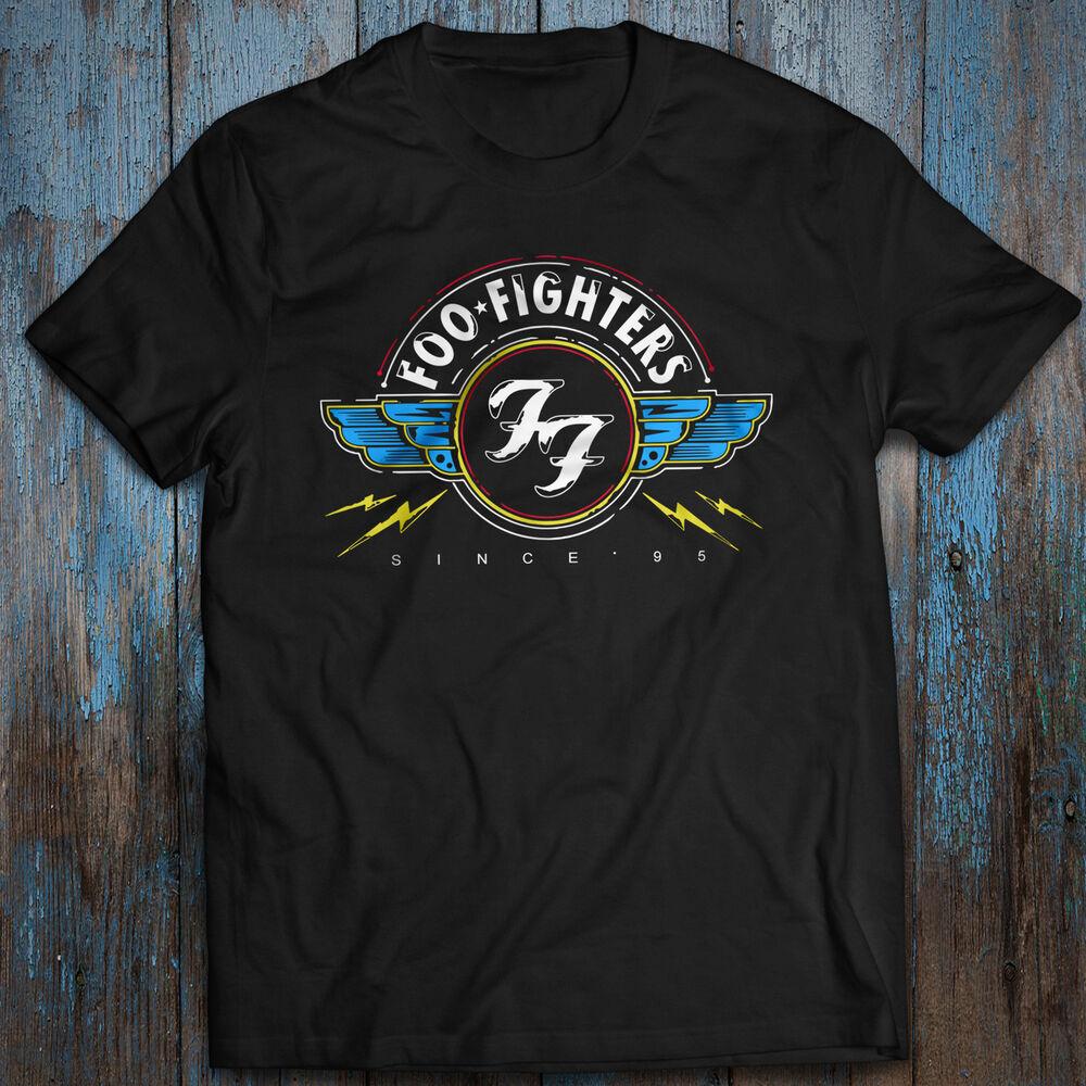 Классическая мужская хлопковая футболка Рок-футболка Дэйв Грол Foo Fighters Концерт Музыка Унисекс Футболка