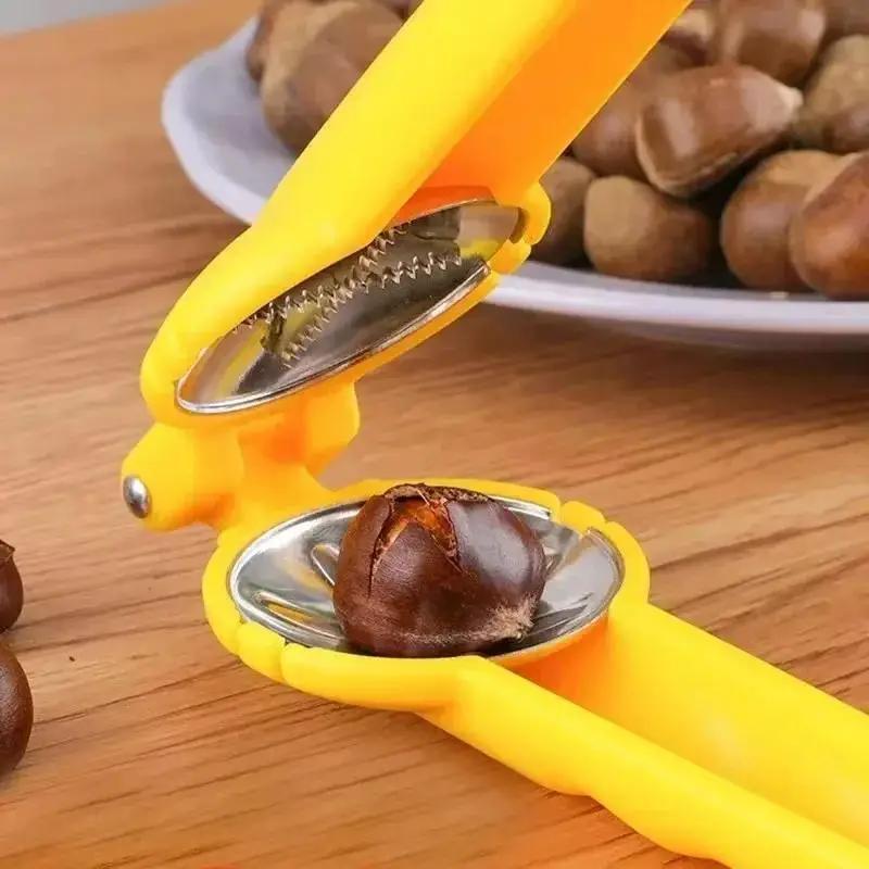 Stainless Steel Chestnut Peeler Nut Opener Home Walnut Peeling Knife Cross Shaped Chestnut Peeling Specialty Kitchen Gadgets