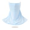 Traceless Ice Silk Sunscreen Mask Breathable Neck Cover Fashion UV Protection Mask  Women