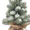 17.72in Desktop Flocking Xmas Tree Simulation Space Saving Reusable Xmas Tabletop Decoration for