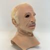 Добрая маска старика с белыми волосами из латекса