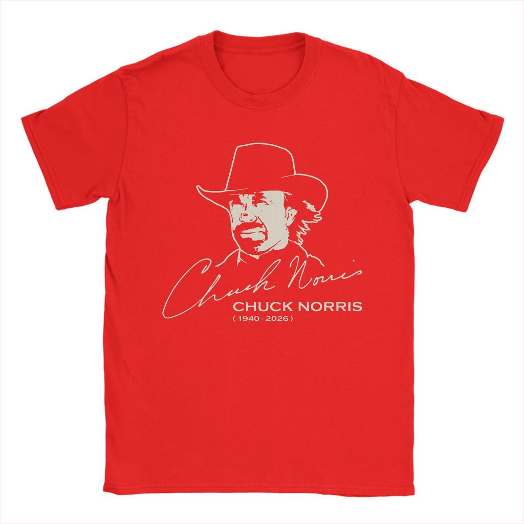 Men RIP Chuck Norris TShirts 100 Cotton Top Tees Summer Streetwear Short Sleeve T Shirt ONeck Novelty Casual Tshirt