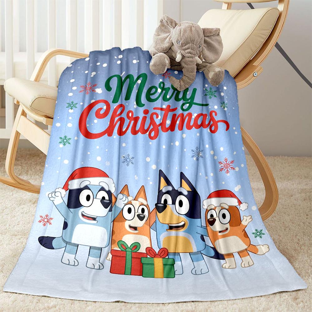 Christmas Family Fun Blanket Comfortable Perfect for Sofa Bed Picnics Four Seasons Universal Modern Gifts For Family Or Friends