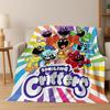 Мультяшное S-Улыбающееся C-Существа Craftycorn Catnap Art Фланелевое Одеяло, Уютное Мягкое Плед для Дома Спальни Кровати Дивана Покрытие Подарок