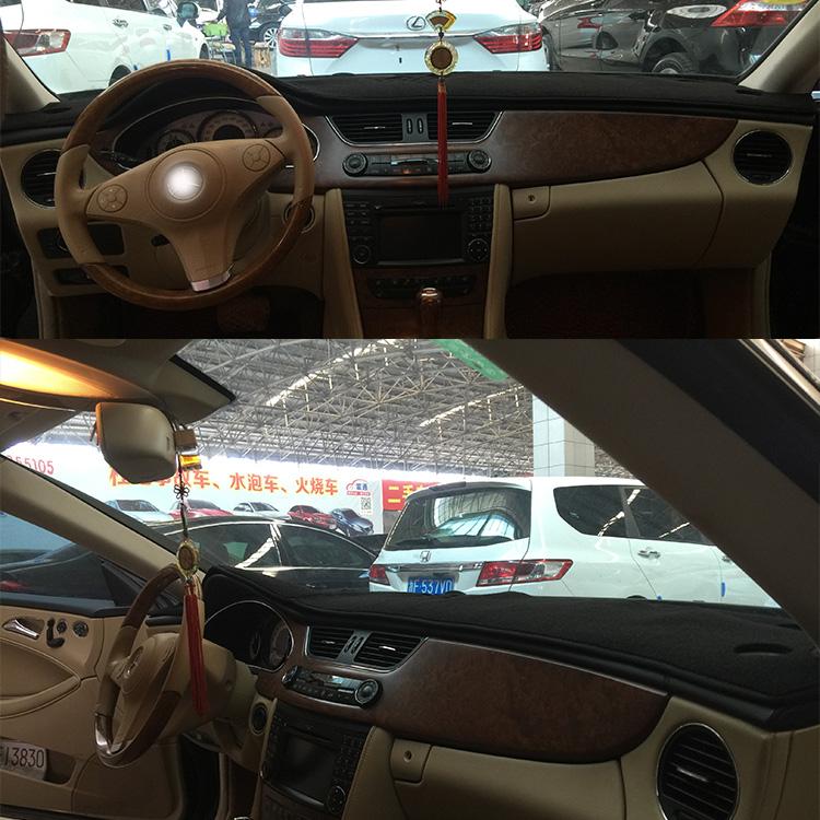 Для Benz CLS Class 300 500 550 320 C219 W219 C218 X218 Dashmat Крышка приборной панели Приборная панель Солнцезащитный крем Изоляция Защитная накладка Ковер Украшения