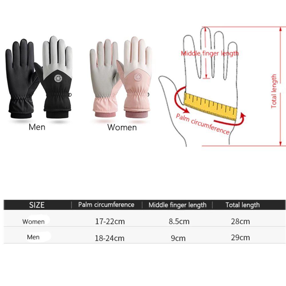 Winter Warm Outdoor Sports Mittens Windproof Cycling Gloves Portable Touchscreen Ski Gloves