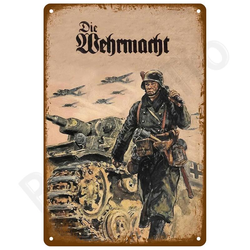 Металлический знак Плакаты Ретро Настенное искусство Жестяной знак для интерьера Уличный Винтажный домашний декор