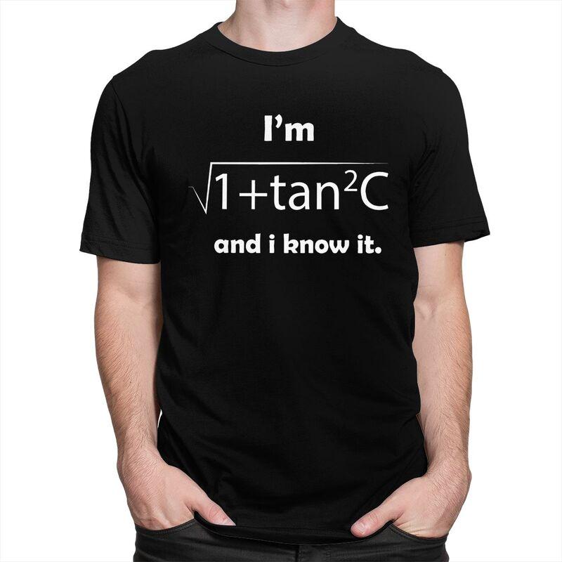 Mens IM Sec C And I Know It Funny Sexy Math Humor T Shirts Pure Cotton Short Sleeve Tee Shirt Loose Fit Streetwear Clothing