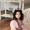 Luxurious Velvet Princess Rapunzel Puff Sleeve Dress for Girls - Autumn/Winter