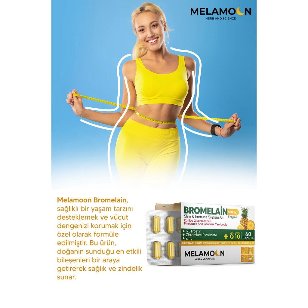 Бромелайн 500 мг и конжак глюкоманнан 250 мг-коэнзим(кофермент) Пиколинат хрома Q10, 60 капсул