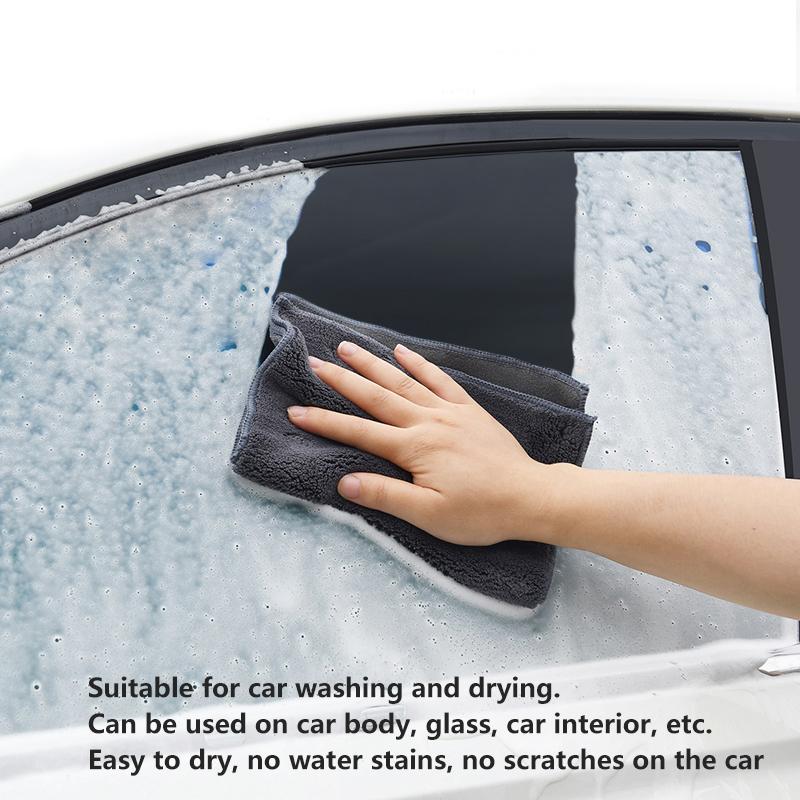 Car Microfiber Cleaning Towel Car Wash Drying Cloth Care Key Accessory For Toyota Corolla Yaris Camry Prius RAV4 CHR Hilux Aygo