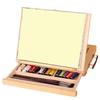 Beech Wood Portable Wooden Table Easel Multifunction Oil Paint Easel  Outdoor Painting