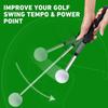 Rhythm Click Sound Golf Grip Trainer Attachment Retractable Swing Correcting Trainer Tool  Warm Up