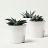 Ceramic pot for orchids 15 cm white