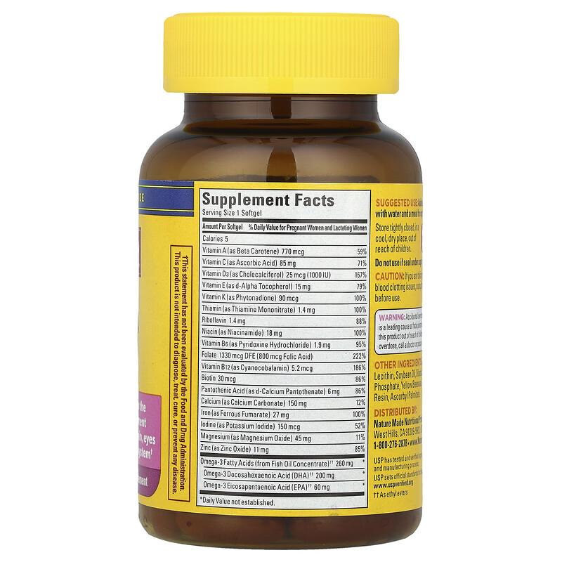 Prenatal Folic Acid + DHA, 60 Softgels