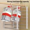 2/3Pcs Trouser Hangers with Rotatable Hooks Space-saving Foldable Design Multipurpose Skirts Scarves Storage