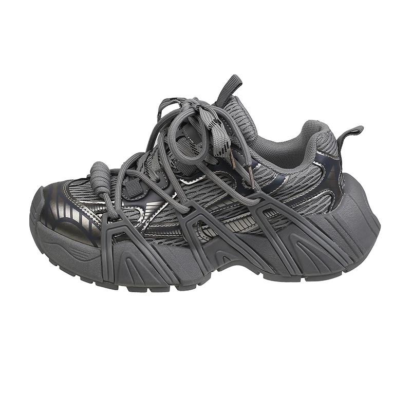 Модные женские туфли Petite 5 см с толстой подошвой, дышащие, повседневные, универсальные, спортивная обувь, новая коллекция весна-осень, дизайн бисквитного торта