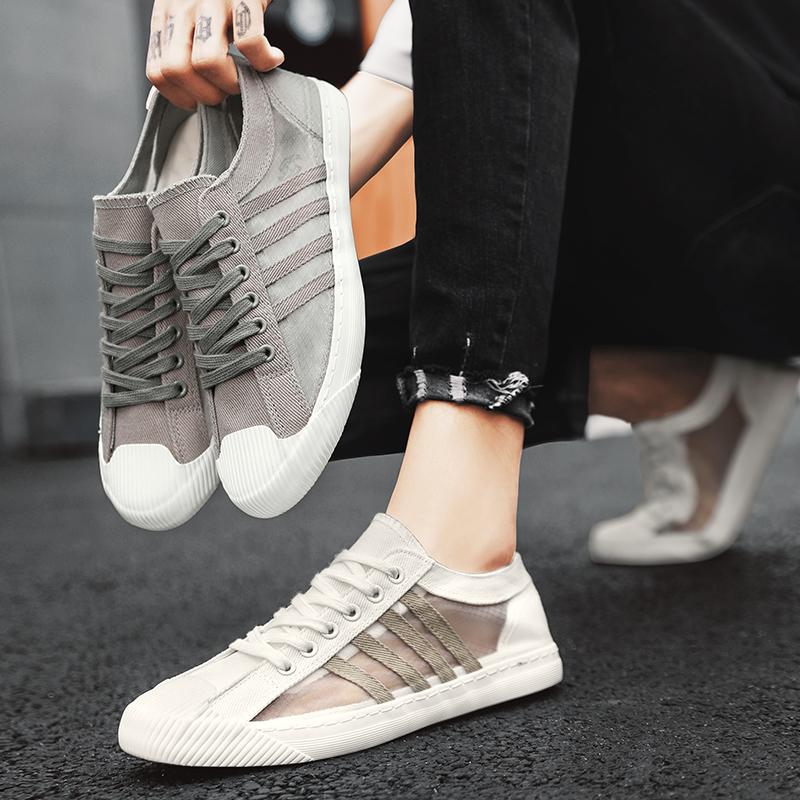 Men Sneakers Casual Shoes Skateboarding Men Flat Brand Fashion Canvas Shoes Breathable Non-slip Driving Tennis Sports Shoes