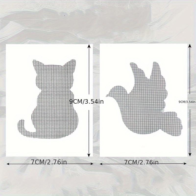 10pcs Window Screen Repair Subsidy Window Screen Stickers Self-adhesive Window Screen Patch Broken Holes Repair Subsidy