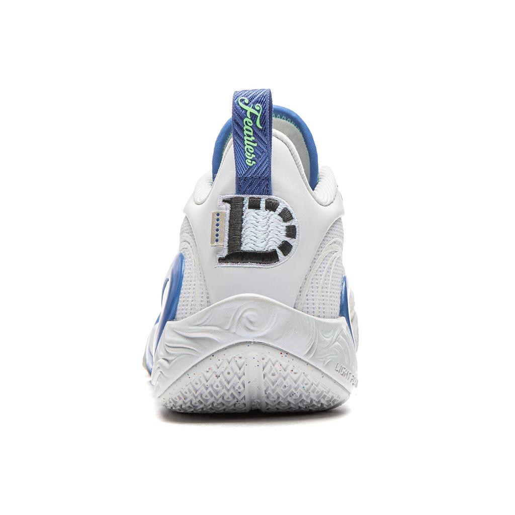 Li Ning DLO1 Амортизация Скользкие Устойчивые к истиранию Упругий захват Низкие Баскетбольные кроссовки Мужские Стандартные Белые ABPV009-1