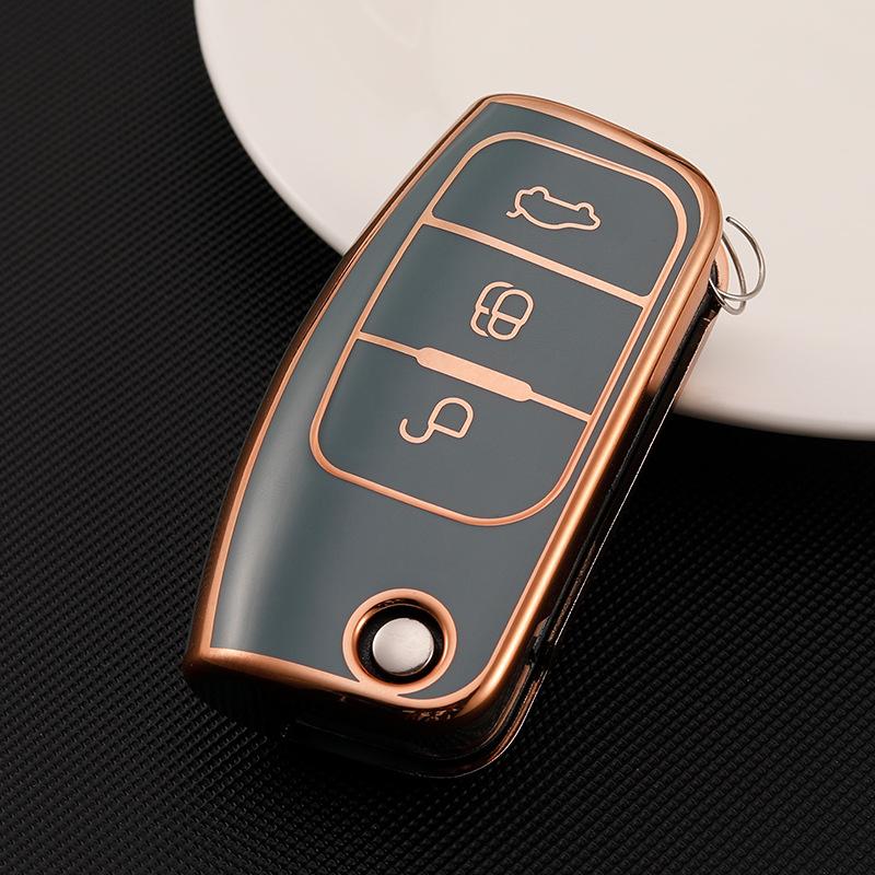 Ford Mondeo Key Set for Fox Wingbo Fiesta Forrest Lincoln Mustang TPU All-inclusive Shell