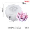 Succulent Plants Silicone Mold 3D Candle Mold Cake Decor Diy Handmade Soap Mold