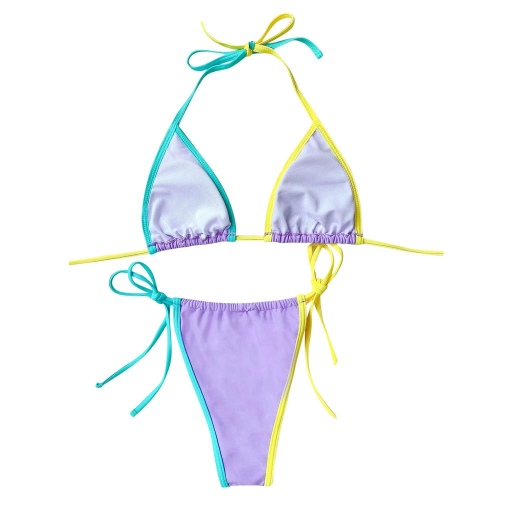 Женщины Bandeau Bandage Bikini Set Push-Up Бразильские купальники Пляжная одежда Купальник