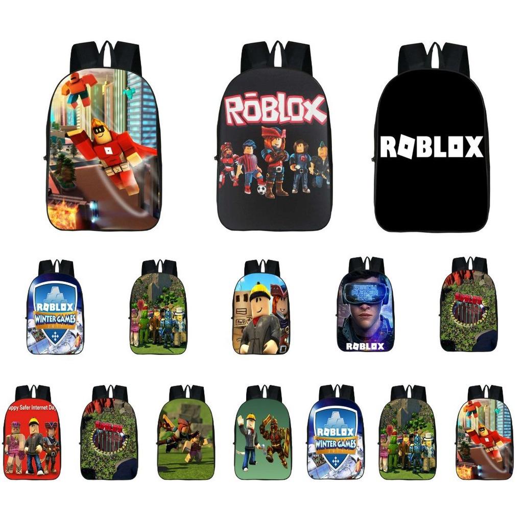 Школьный рюкзак Roblox для детей с большой вместимостью и прочным полиэстеровым материалом