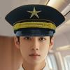 Военная фуражка с золотой звездой, практичная полиэстеровая, удобная, косплей-шляпа для ролевых игр, костюм